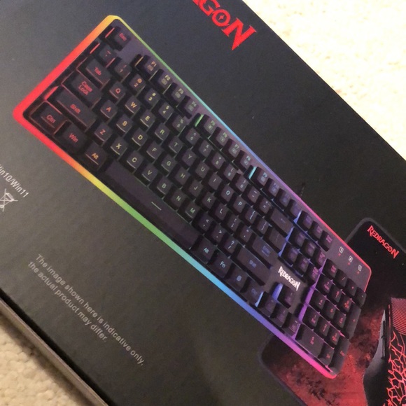 NWT unopened Redragon gaming essentials Keyboard/Mouse/Mousepad - Picture 3 of 16
